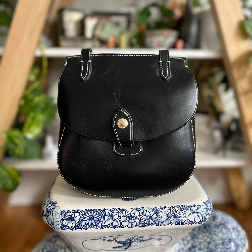 Dooney & Bourke black crossbody with duster